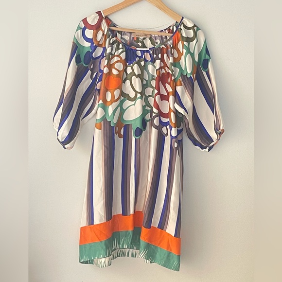 See by Chloe Silk Boho Multicolor Tunic Shift Dress - Picture 8 of 10